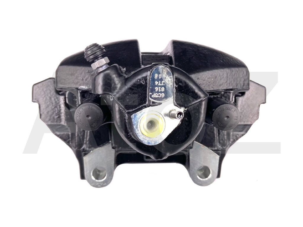 NS FRONT BRAKE CALIPER COMPLETE CARRIER BRACKET+BRAKE PAD GENUINE VW POLO GTI 6R