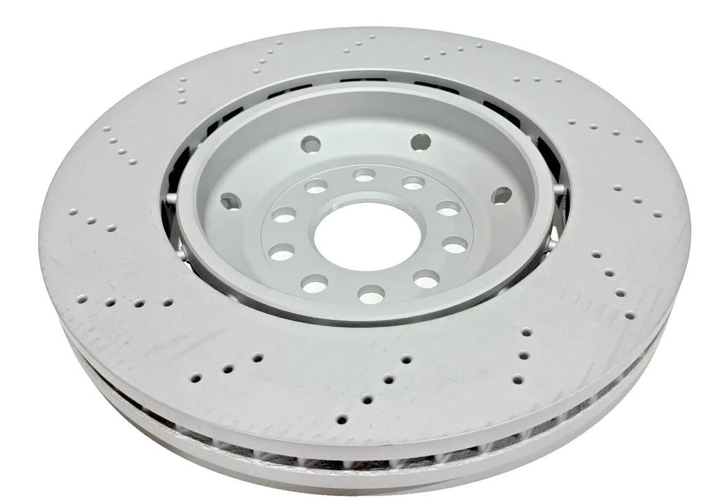 AUDI RS6 C5 2 FRONT BRAKE DISC DISCS 2002-05 GENUINE ZIMMERMAN DRILLED