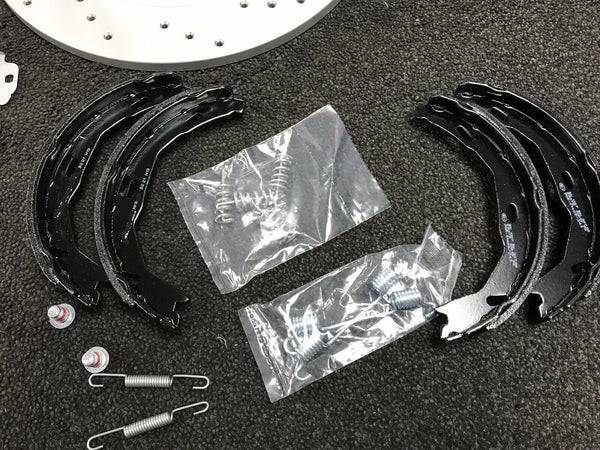 FOR MERCEDES VITO VIANO W639 REAR HAND BRAKE PARKING SHOES WITH FITTING KIT 