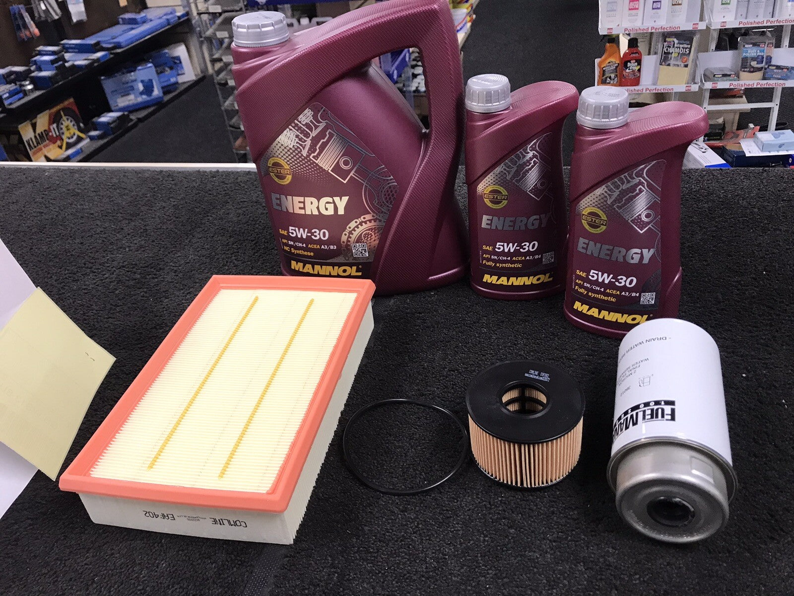 FORD TRANSIT MK6 00-06 OIL AIR FUEL FILTERS + 7LT 5W30 SYNTHETIC OIL SERVICE KIT