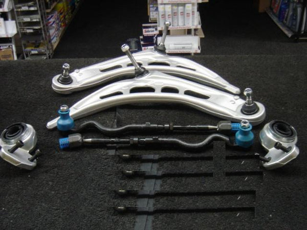 BMW 3 SER E46 TOURING ESTATE LOWER WISHBONE ARM BUSH KIT TRACK TIE ROD END KIT