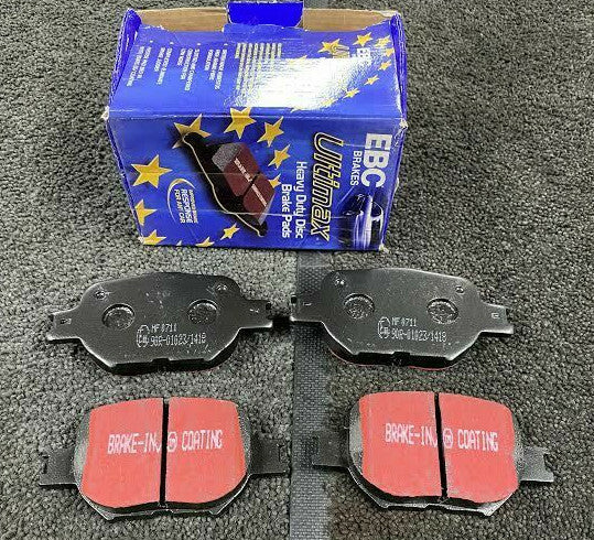 FOR TOYOTA CELICA 1.8 ZZT230 EBC FRONT BRAKE PADS SET OF 4