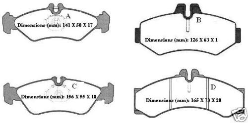 FOR MERCEDES SPRINTER 95-06 REAR BRAKE DISCS & PADS SET
