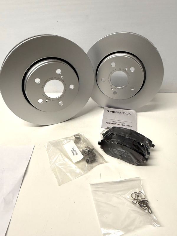 BRAND NEW FRONT BRAKE DISCS PAD SET FIT TOYOTA CHR CH-R PETROL/HYBRID 298MM