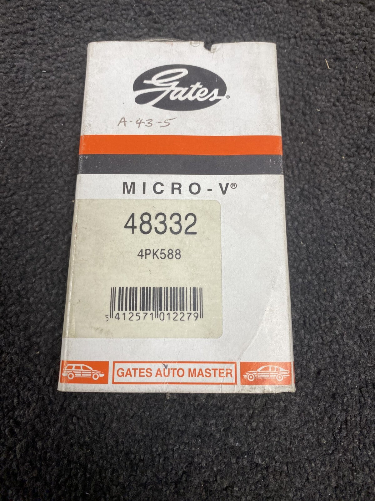 GENUINE GATES FAN BELT FITS MITSUBISHI COLT MIRAGE 1.3 4pk588