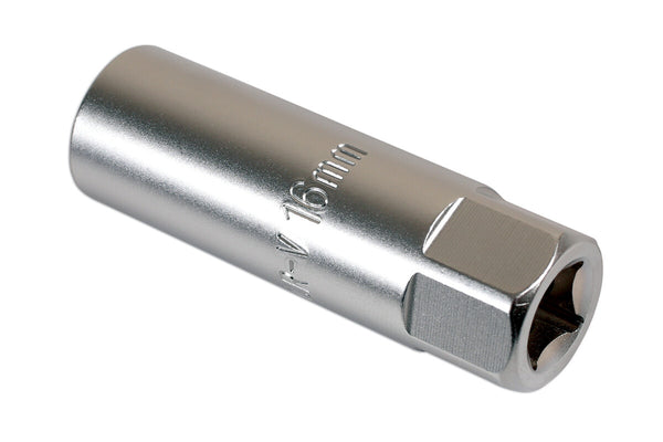 1 X LASER TOOL SPARK PLUG SOCKET 16MM 3/8" DRIVE 