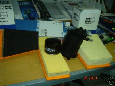 MEGANE 1.9DTI 97-01 OIL AIR FUEL FILTER SERVICE KIT