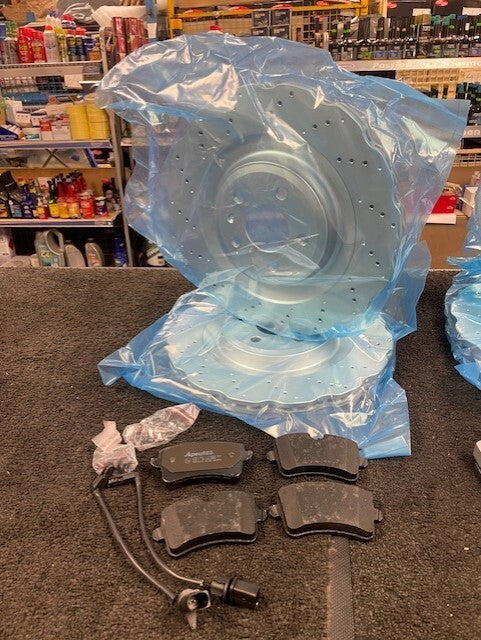 AUDI RS7 QUATTRO 2013-19 BRAKE DISC FRONT REAR + BREMBO BRAKE PAD FULL SET