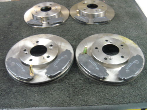FOR HONDA PRELUDE 2.2 BRAKE DISC BRAKE PADS  FRONT & REAR BRAKE DISCS & PADS