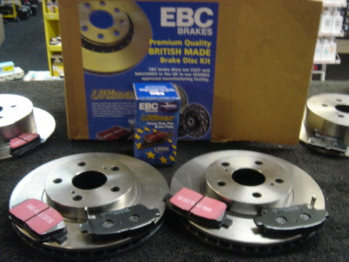 CELICA VVTI 190 ZZT231 EBC FRONT BRAKE DISC & PADS