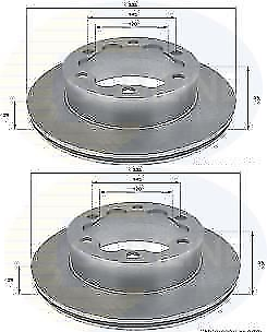 FOR MERCEDES SPRINTER CRAFTER REAR BRAKE DISCS 303MM 