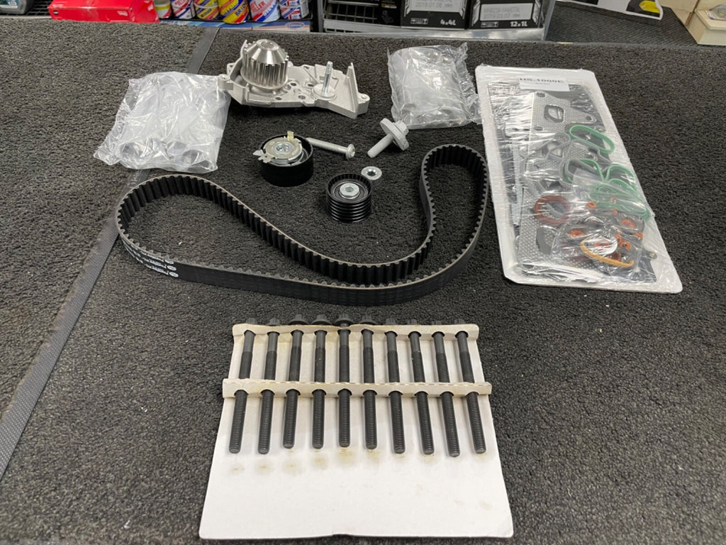 RENAULT MEGANE 1.6 16V HEAD GASKET SET 16 VALVE HEAD BOLT WATER PUMP TIMING BELT