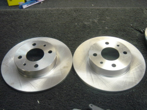  FOR FIAT PUNTO BRAKE DISCS FRONT PAIR  ABS MODELS MK1