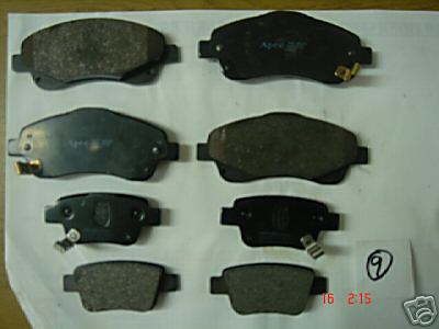 AVENSIS 1.8 VVTI  2.0  2.2D4D 03> FRONT REAR BRAKE PADS