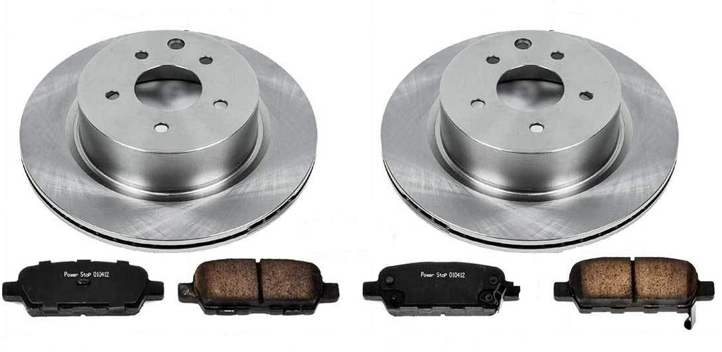 FOR TESLA MODEL 3 2017> REAR VENTED BRAKE DISCS & PADS 335MM