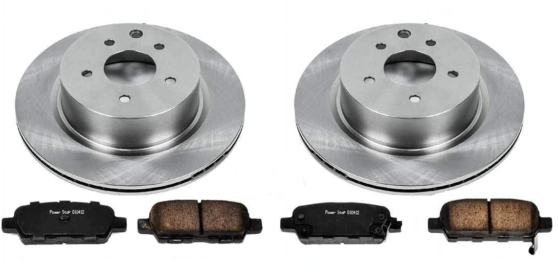 FOR TESLA MODEL 3 2017> REAR VENTED BRAKE DISCS & PADS 335MM