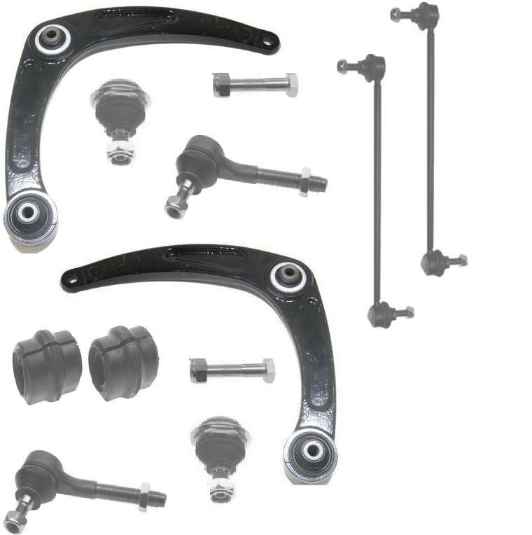 PEUGEOT 307 WISHBONE ARMS BALL JOINTS TIE ROD ENDS ANTI ROLL BAR LINKS BUSHES