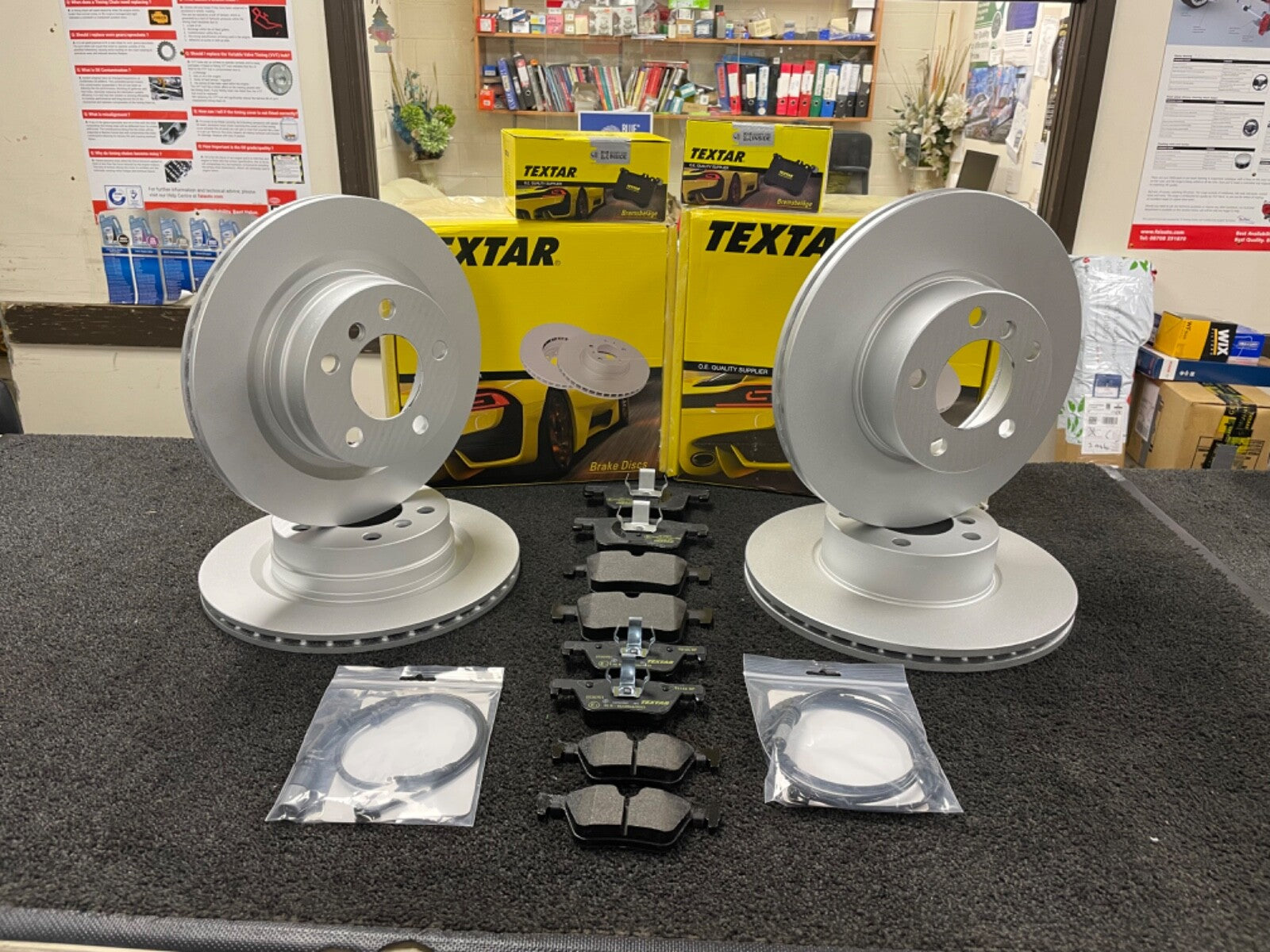 FOR BMW F20 F21 F30 SPORT ORIGNAL TEXTAR FRONT REAR DISCS WITH  BRAKE PADS