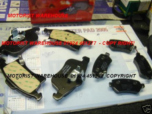 MERIVA ZAFIRA ASTRA 04> MINTEX FRONT &REAR  BRAKE PADS 