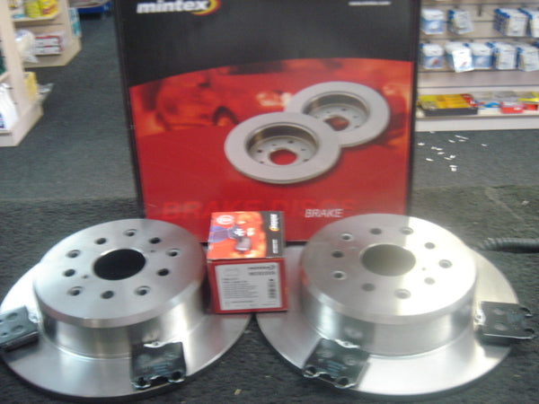 FOR LEXUS IS200 IS300 REAR MINTEX BRAKE DISCS & BRAKE PADS 