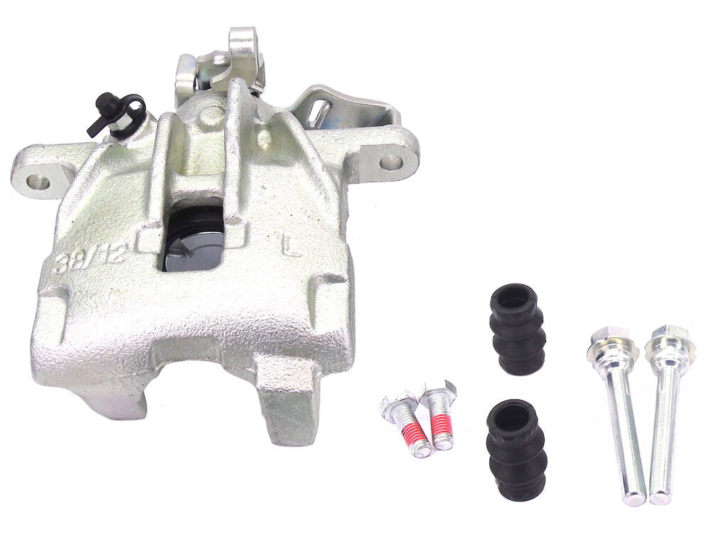 REAR BRAKE CALIPER NS LH +SLIDER T4 TRANSPORTER CARAVELLE MULTIVAN T4 SOLID DISC