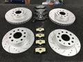VW GOLF AUDI A3 2012 ON 1.6TDi 1.9TDi 2.0TDI BRAKE DISC CROSS DRILLED BRAKE PAD