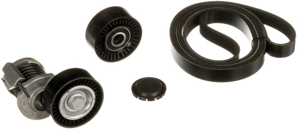 FOR VW PASSAT AUDI A6 2.0TDI  B7 BRE 8E AUXILARY FAN BELT WITH TENSIONER PULLEY