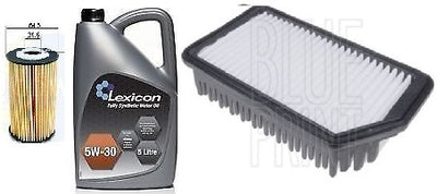 FOR HYUNDAI I30 1.6 CRDI 07-16 OIL AIR FILTER SYNTHETIC 5W30 6L OIL SERVICE KIT