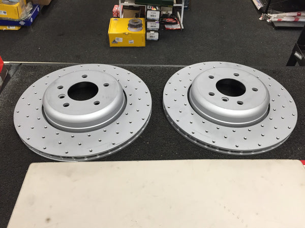 BMW 535D M SPORT E60 E61 CROSS DRILLED PERFORMANCE BRAKE DISC PADS FRONT REAR