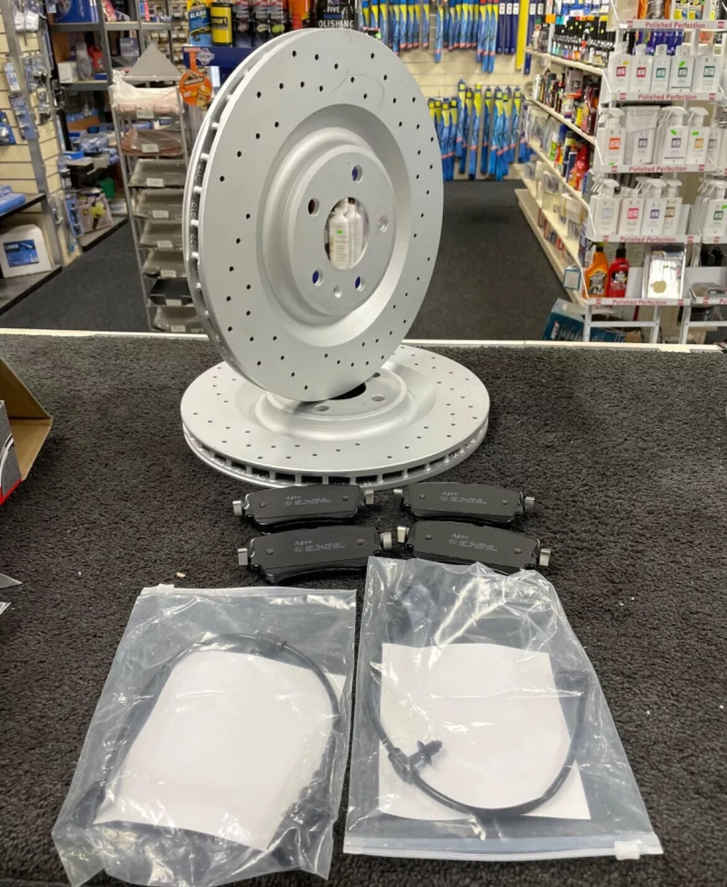 FOR A6 TDI QUATTRO S LINE 50 (MK5 (C8))  FRONT REAR DISCS PADS DRILLED
