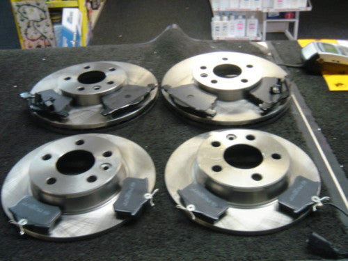 FOR SEAT ALHAMBRA 2000>ON BRAKE DISCS PADS FRONT REAR BRAKE DISCS AND PADS 16"
