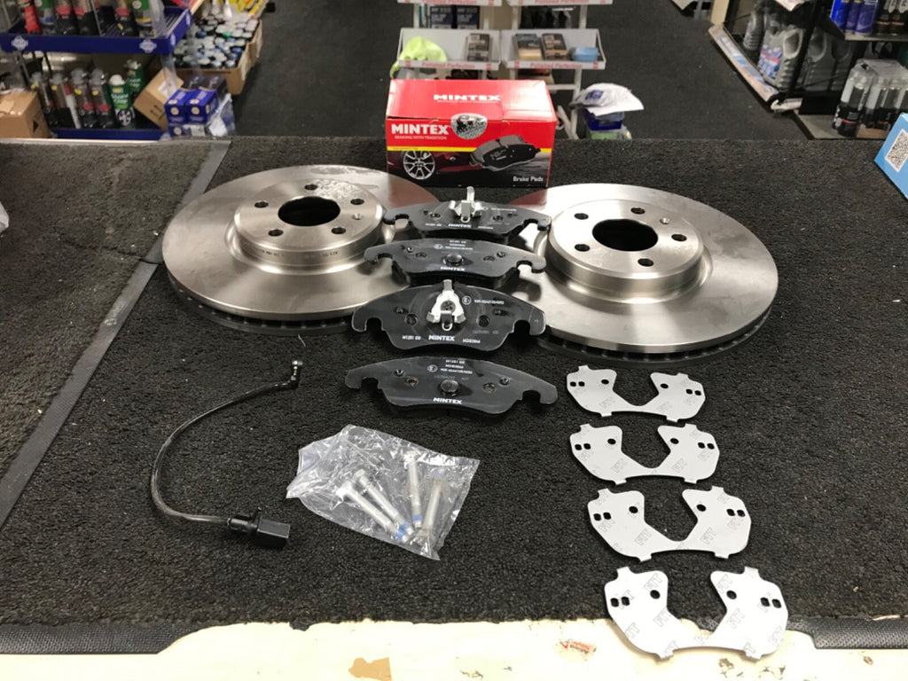 AUDI A6 2.0TDI 177 C7 S LINE BRAKE DISCS BRAKE WITH MINTEX PADS FRONT SET