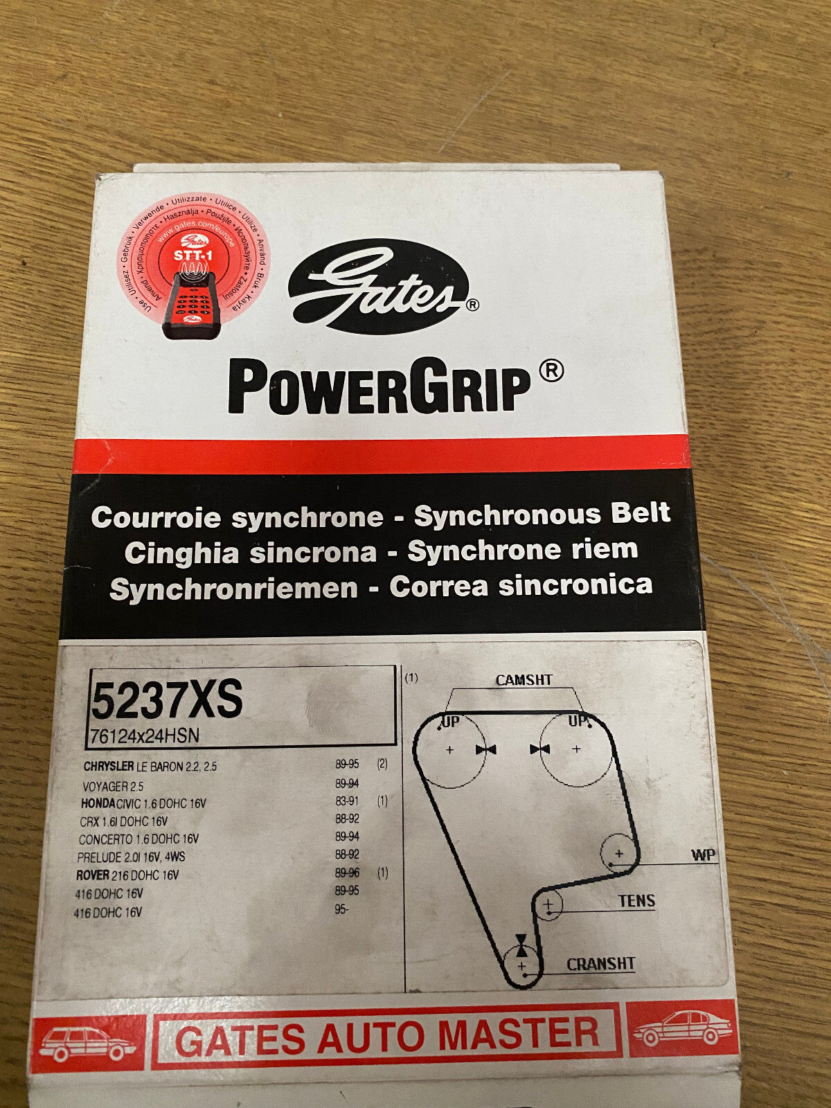 FOR CIVIC CRX CONCERTO 1.6 PRELUDE 2.0 4WS GATES POWERGRIP TIMING BELT 5237XS