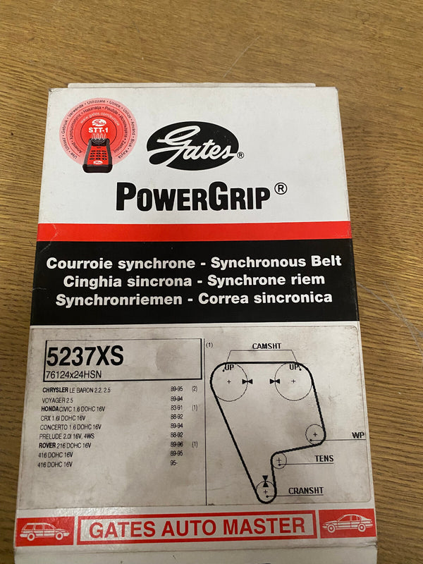 FOR CIVIC CRX CONCERTO 1.6 PRELUDE 2.0 4WS GATES POWERGRIP TIMING BELT 5237XS