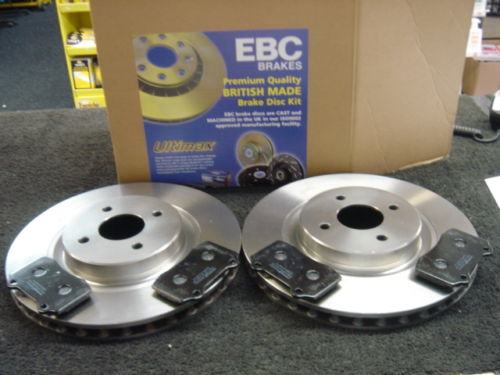 FORD FOCUS RS 02-05 FRONT BRAKE DISCS & MINTEX PADS F R