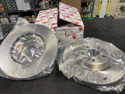 AUDI A4 S4 Q5 S5 QUATTRO FRONT BRAKE DISCS 345MM 8K0615301B 8K0615301E