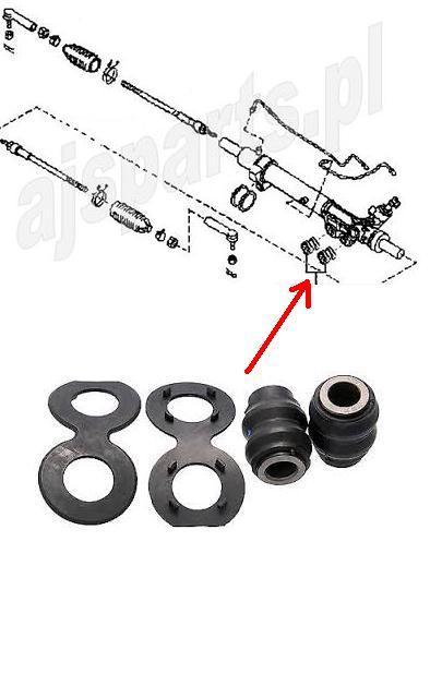 FOR NISSAN NAVARA 2.5DCi D40 4X4 PATHFINDER STEERING RACK BUSH KIT NEW 