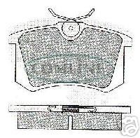 PEUGEOT 307 CITROEN C3 PLURIEL  C4 C8  BRAKE PADS REAR 