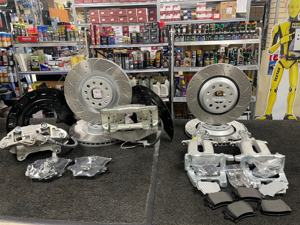 AUDI A3 8P TFSi TDi S3 BIG BRAKE UPGRADE CONVERSION KIT BRAKE FRONT REAR +HOSES