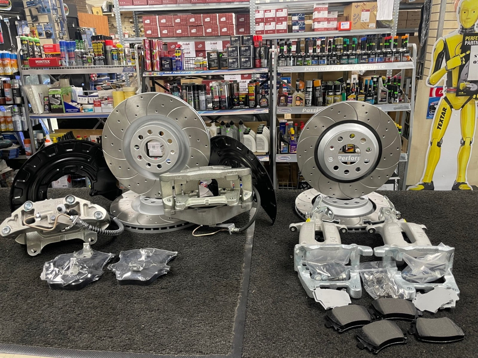 AUDI A3 8P TFSi TDi S3 BIG BRAKE UPGRADE CONVERSION KIT BRAKE FRONT REAR +HOSES