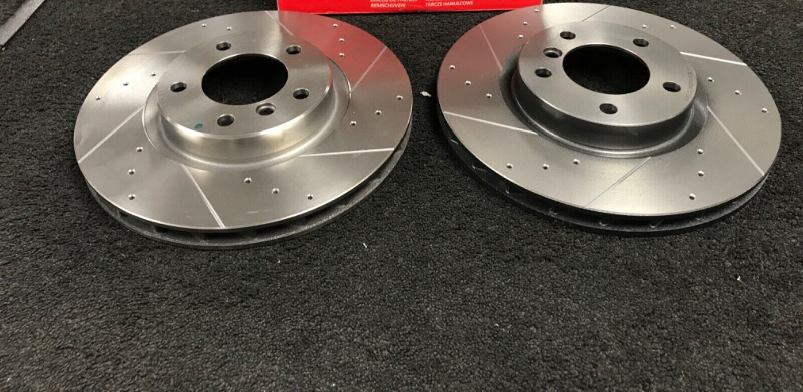 M3 E36 3.03,2 EVO Z3 3.2 BRAKE DISC FRONT CROSS DRILLED GROOVED BRAKE DISC