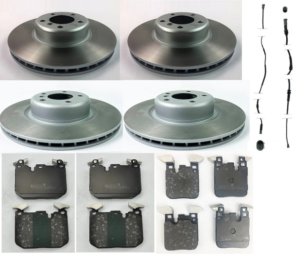 3 SERIES 320D XDRIVE M   FRONT REAR DISCS WITH  BRAKE PADS 340+345 AND SENSORS