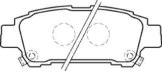 FOR TOYOTA PREVIA 2.4 2.0 CDX D4D BRAKE PADS MINTEX REAR