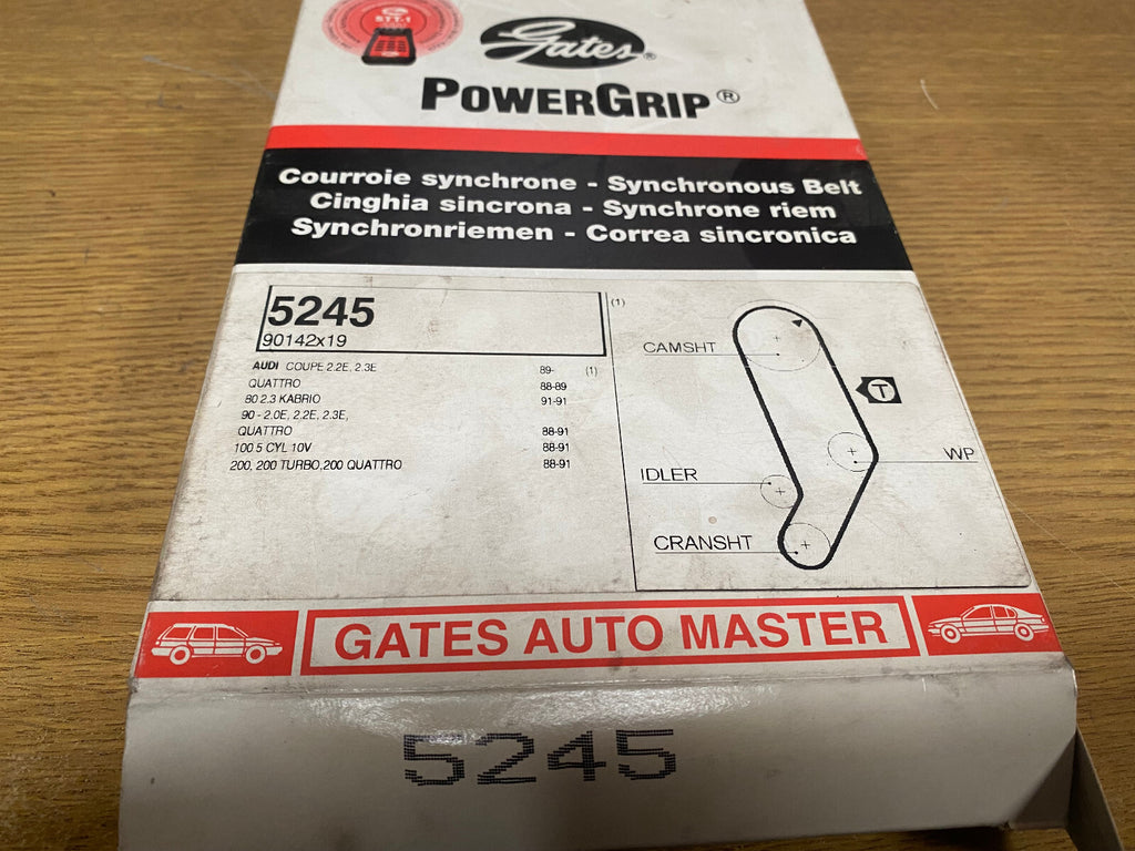 FOR AUDI QUATTRO 2.1 2.2 UR 90 100 200 GATES POWERGRIP TIMING BELT 5245