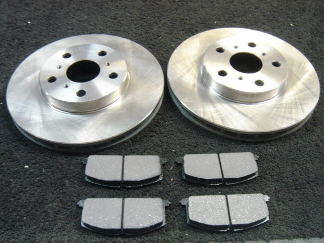 FOR TOYOTA CELICA 2.0 ST183 2 FRONT BRAKE DISCS PADS 255X24MM