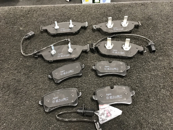 AUDI A7 3.0Bi-TDi QUATTRO SPORT BRAKE PADS FRONT REAR WITH SENSORS