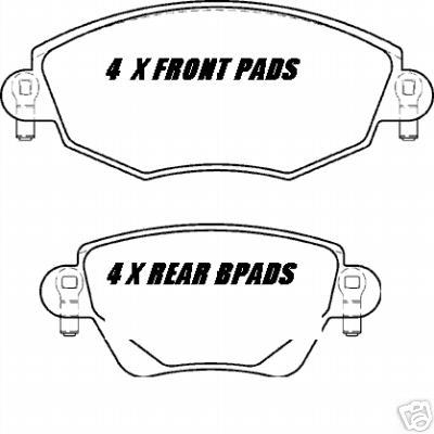 FORD MONDEO MK3 ST220 EBC GREEN STUFF FRONT+REAR PADS