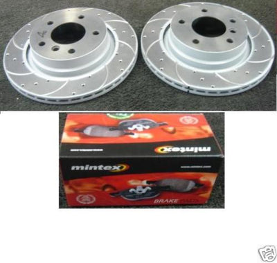323CI CONVERTIBLE BREMBO DRILLED GROOVED BRAKE DISC PAD