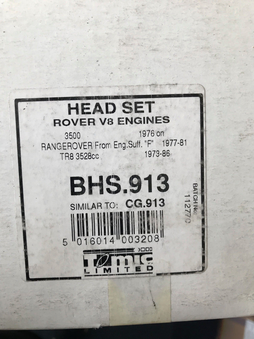 FOR ROVER 3500 1976> RANGE ROVER 1977-1981 ROVER TR8 3.5 1973>86 HEAD GASKET SET