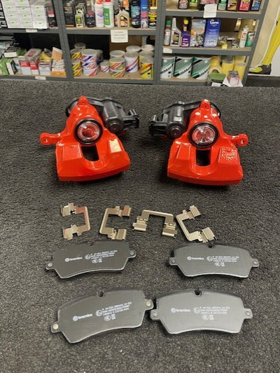 REAR ELECTRIC BRAKE CALIPER BRAKE PADS RANGE ROVER L405 SPORT 2013-ON RED